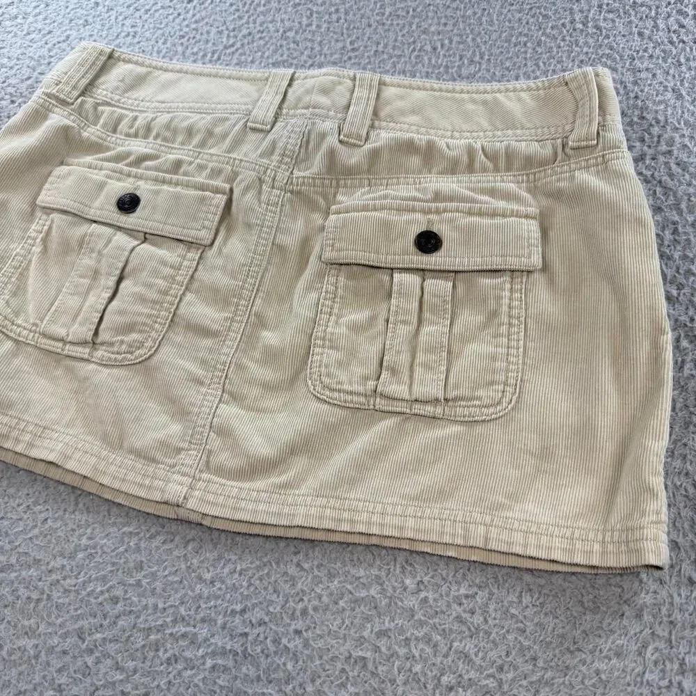 Abercrombie-fitch Women's Tan and Cream Skirt